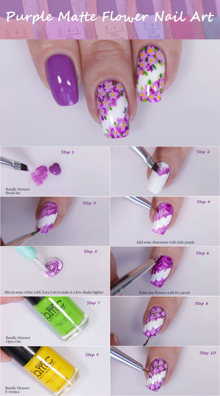 Stay on Trend This Season With Gorgeous Flower Nail Art Designs - Top ...