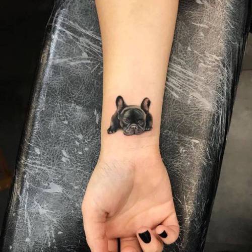 Adorable Dog Tattoo Design