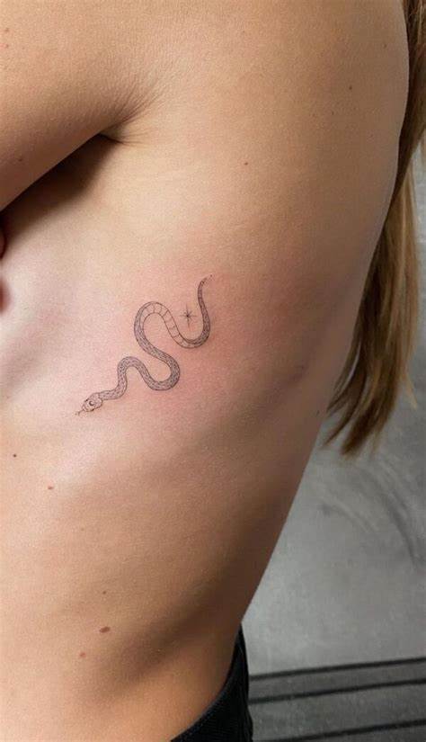 Snake Tattoo in Fine Lines