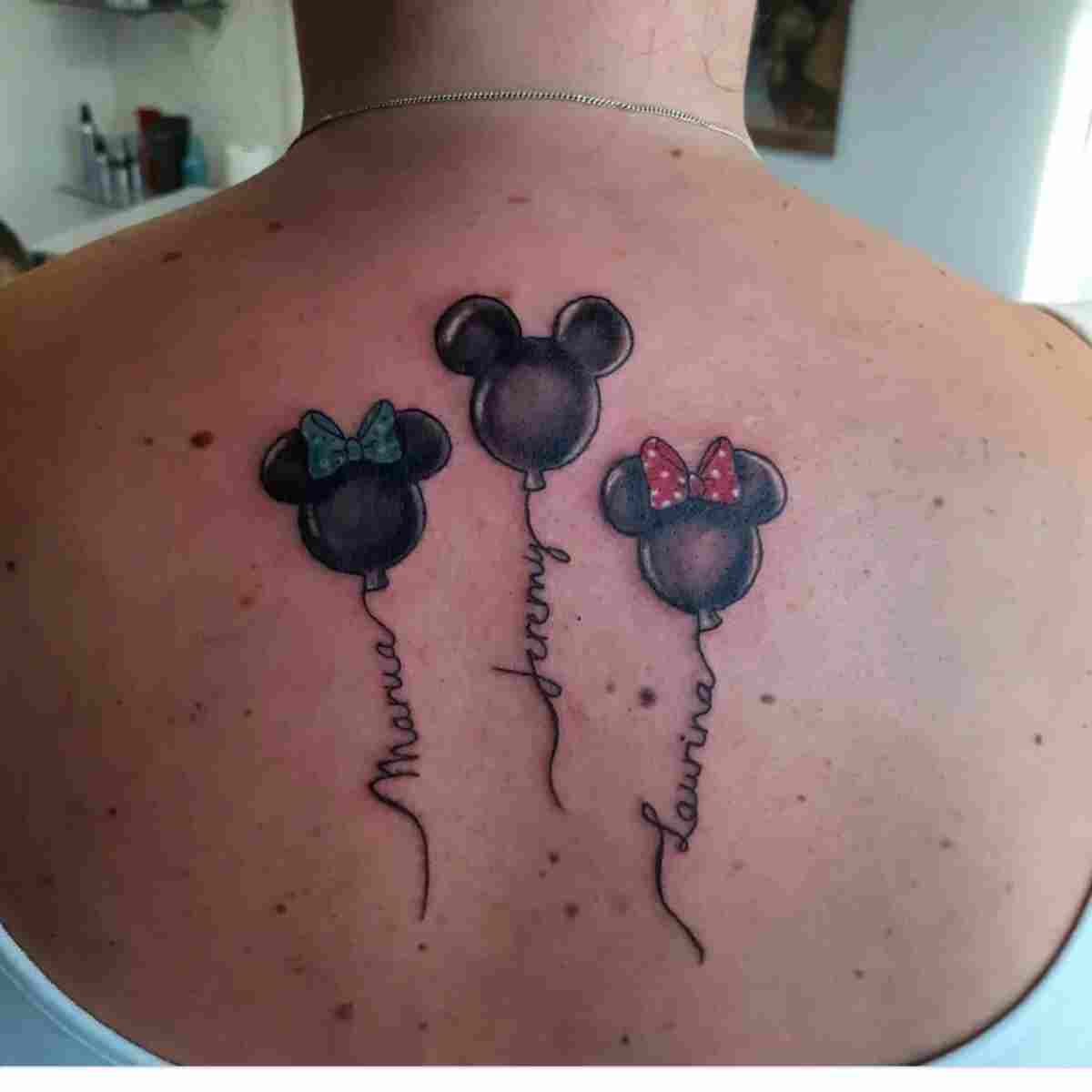 25. Mickey Mouse Balloon Tattoo