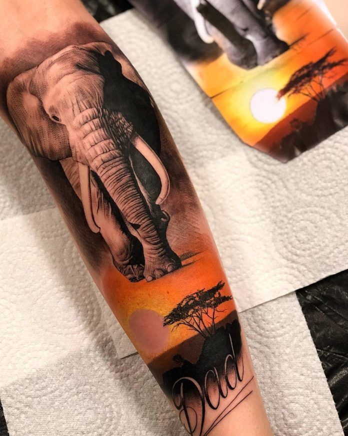 Elephant Tattoo That Looks Real