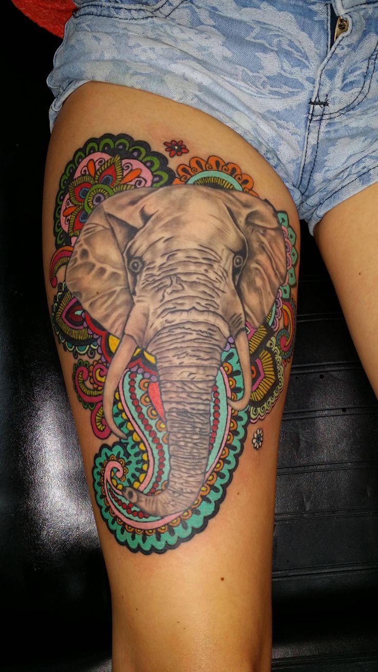 Tattoo of an Indian Elephant