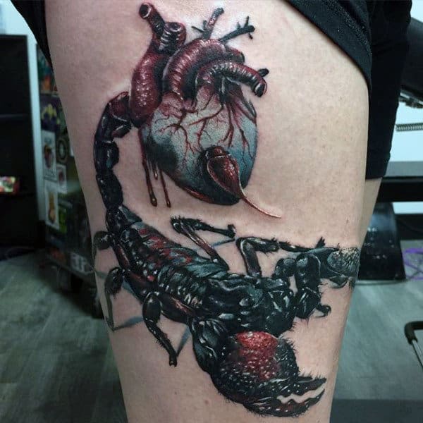 Scorpion Holding a Lantern Tattoo