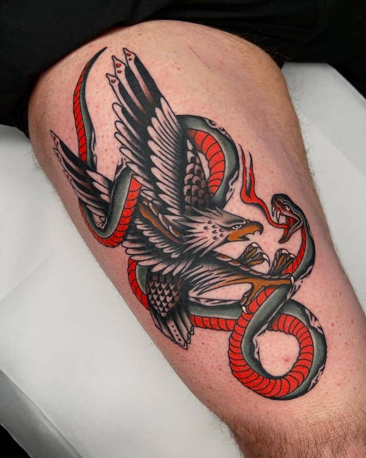 TATTOO OF AN EAGLE SNAKE