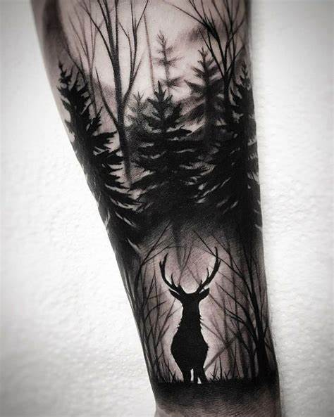 Tattoo uploaded by Ali Deeran  Negative Space  Into The Woods  negativespace tattoo alideeran negativespacetattoo black blackwork  cheyenne nature tree  Tattoodo