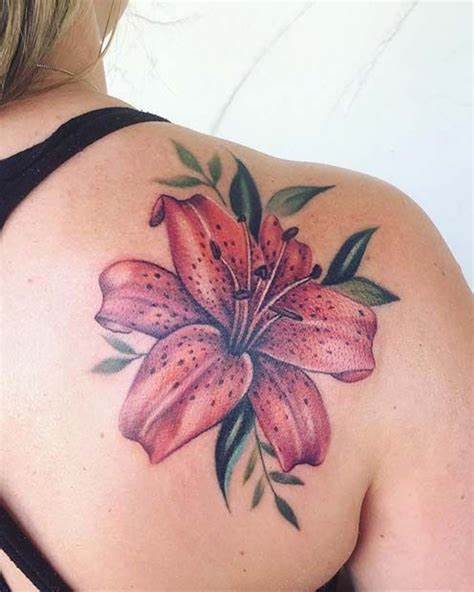 Pink Lily Tattoo