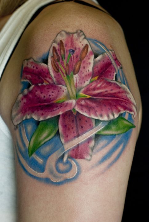 Stargazer Lily Tattoo