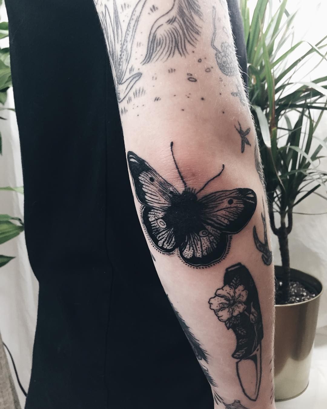 Moth Elbow Ink