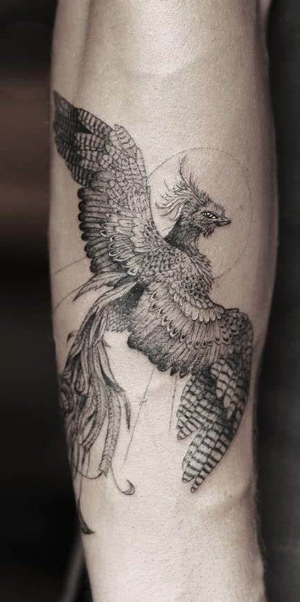 Phoenix Tattoo Blackwork