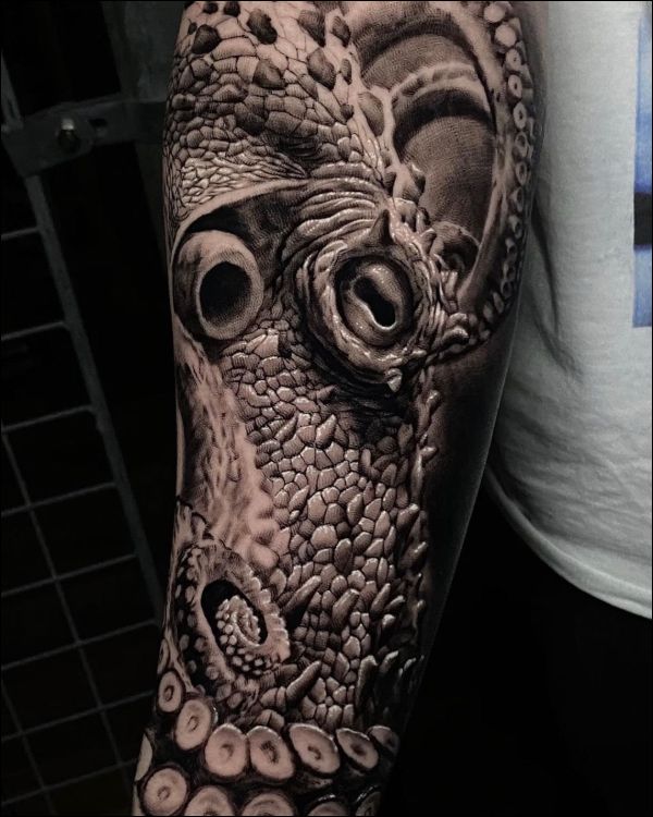 Realistic Octopus Tattoo