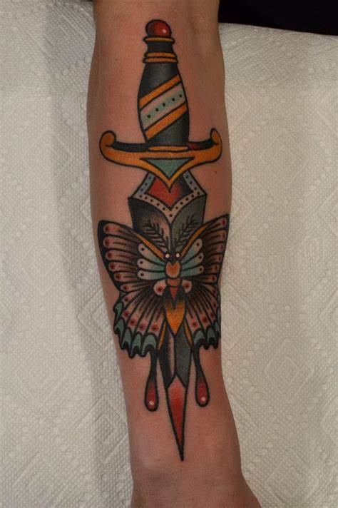 Tattooed moth and dagger