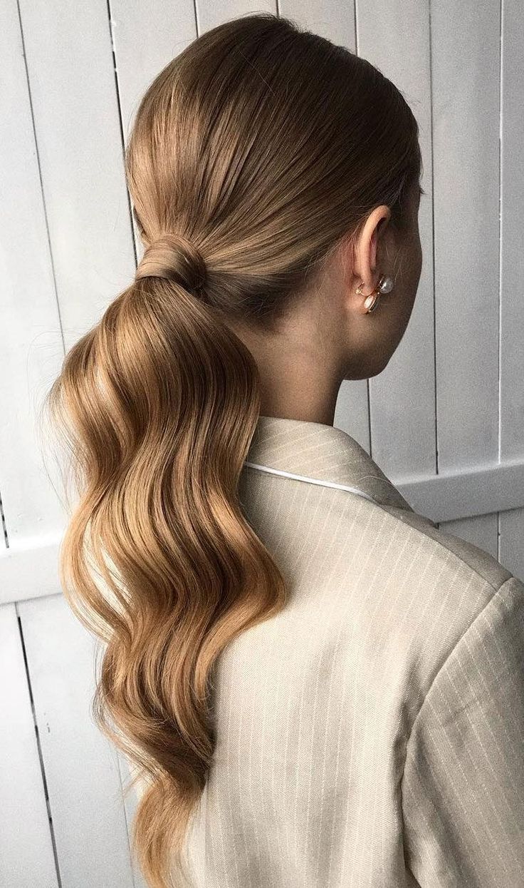 Korean Sleek Low Ponytail