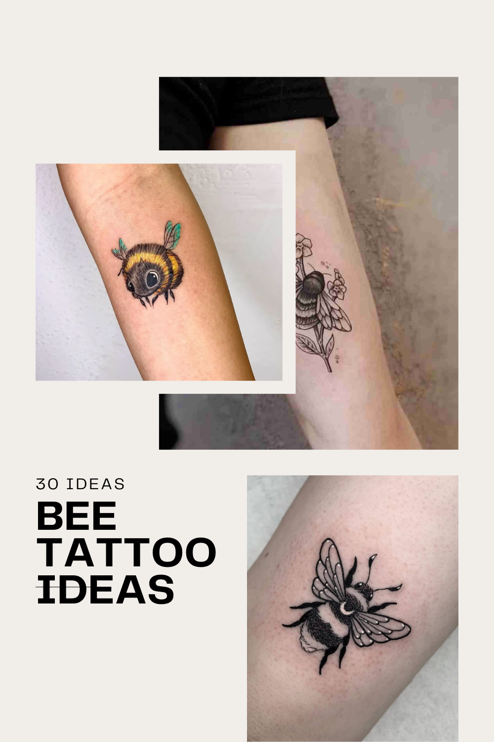 30 Bee Tattoo Ideas for Good Luck, and Prosperity Top Beauty Magazines