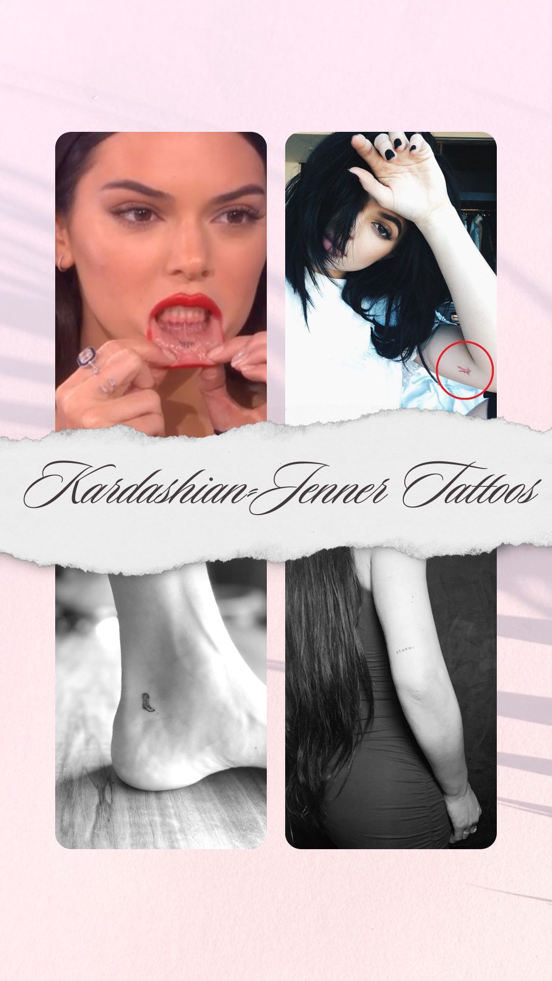 Keeping Up With The Kardashian-Jenner Tattoos - Kylie, Kendall, Kim, Kris and Khloe - 2023 Top Beauty Magazines