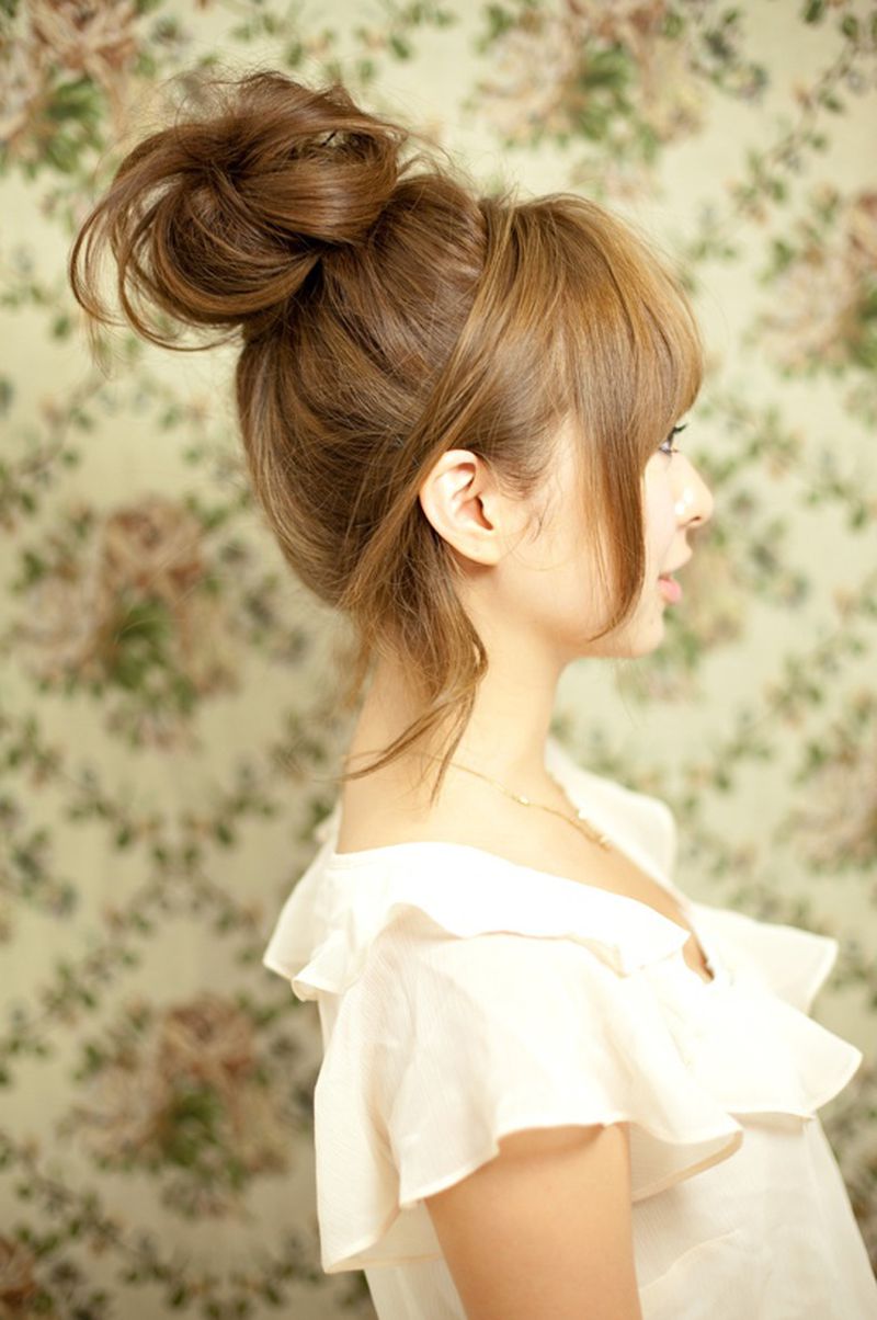 Korean Messy Bun