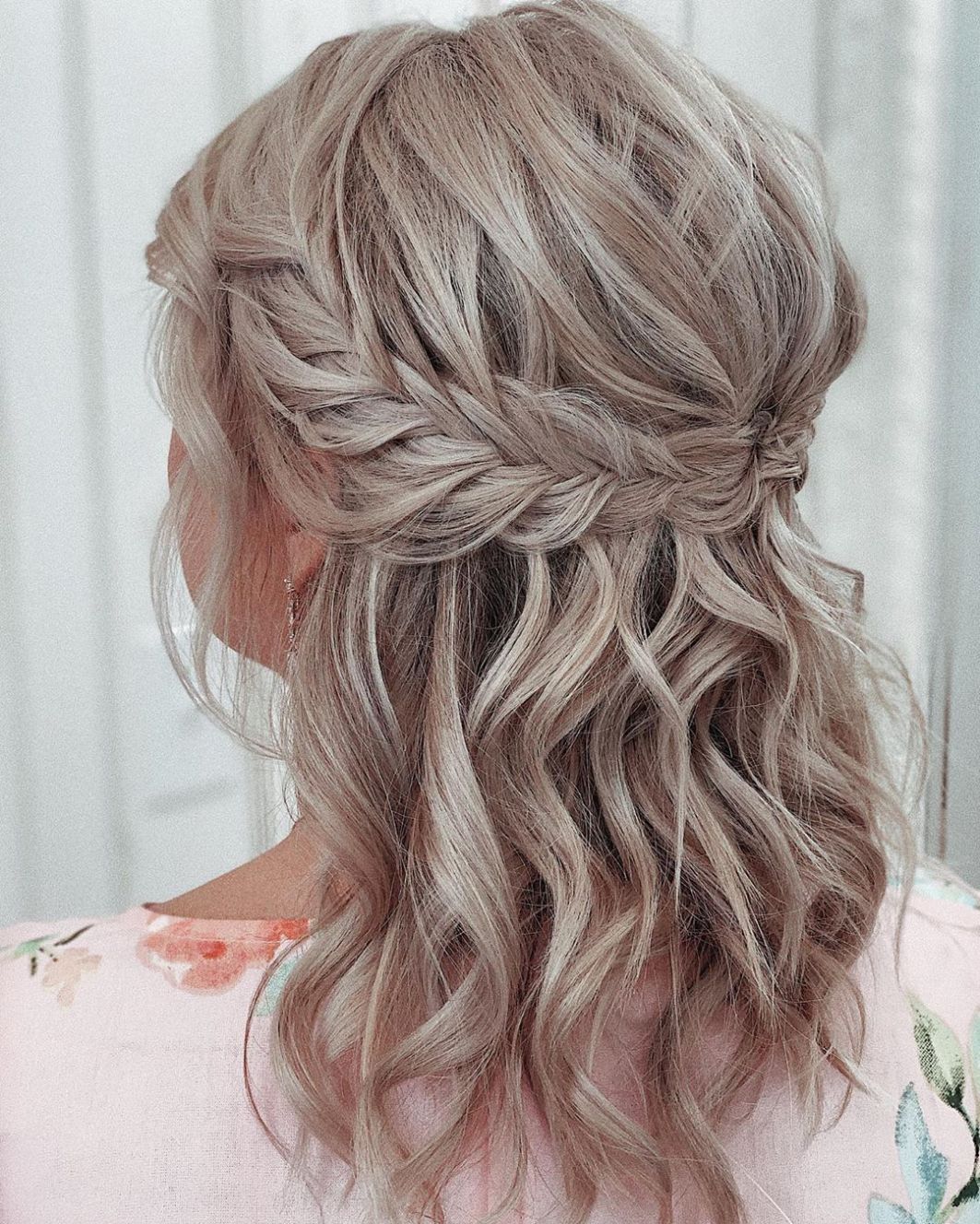 Braided Half-up, Half-down Hairstyle For Prom