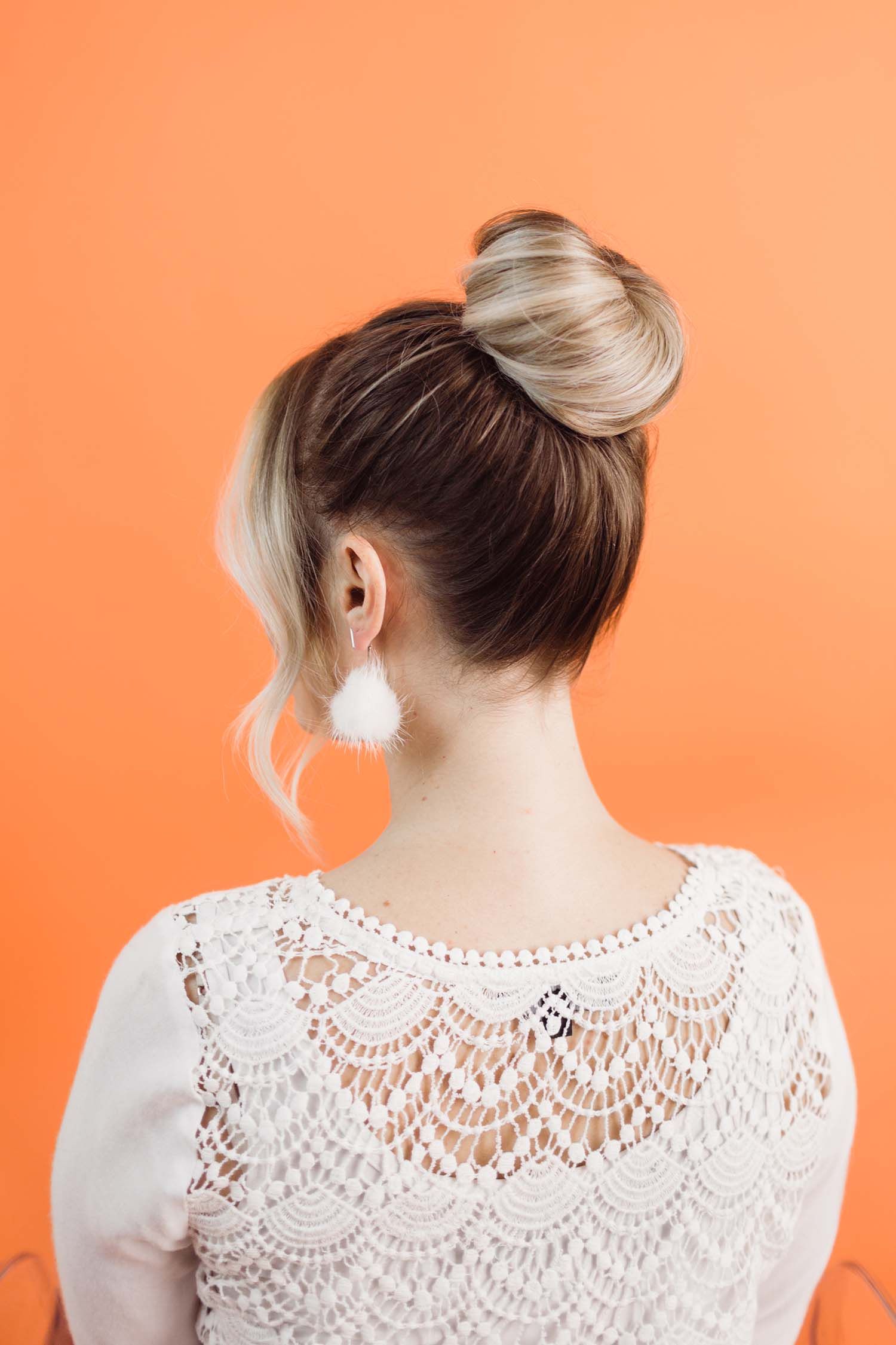 Donut Bun Hairstyle For Prom