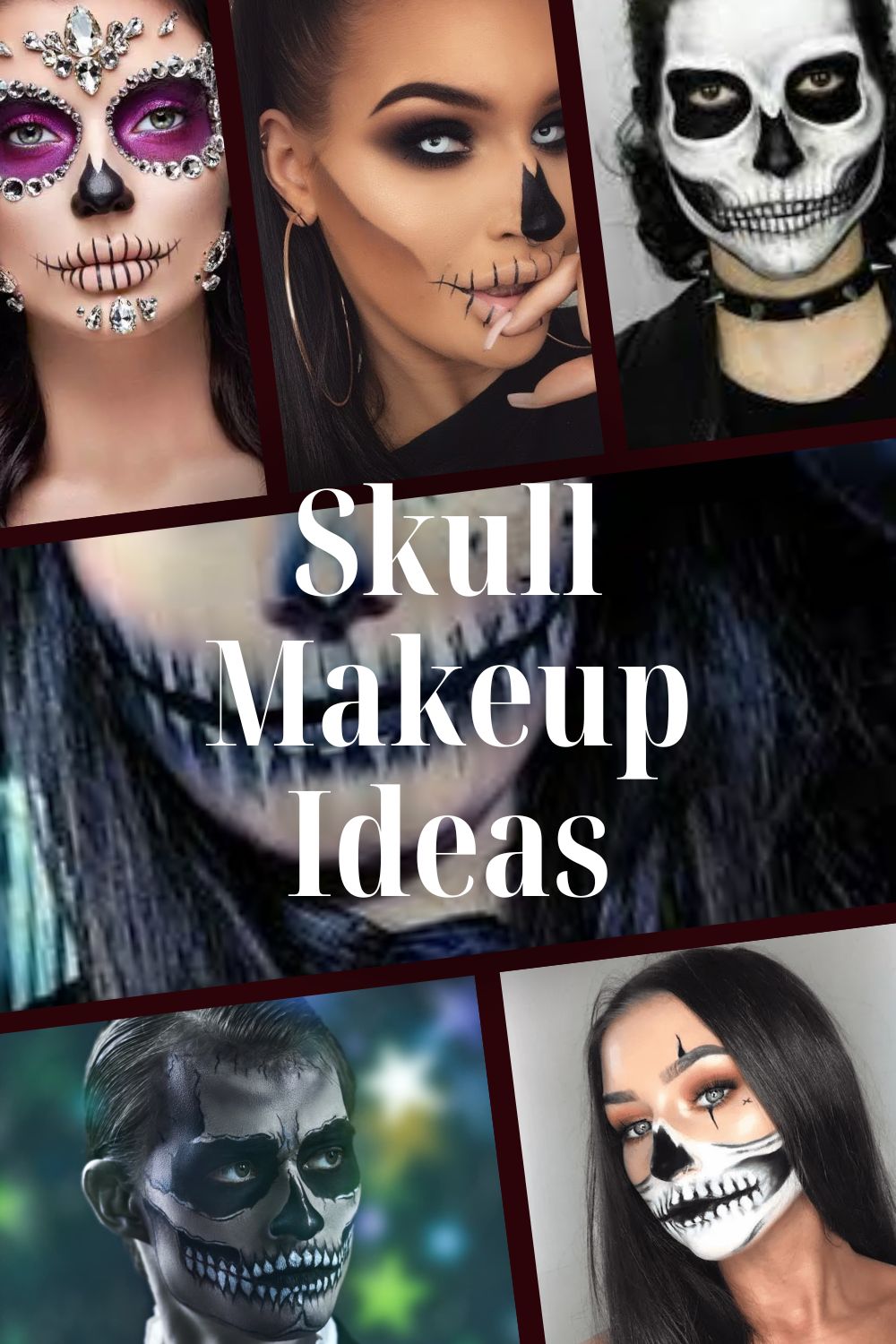 half face skeleton makeup