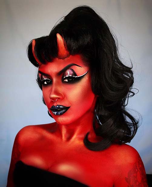 Dare to Be Dark: Sinfully Stylish Devil Makeup Ideas For Halloween 2023 Top Beauty Magazines