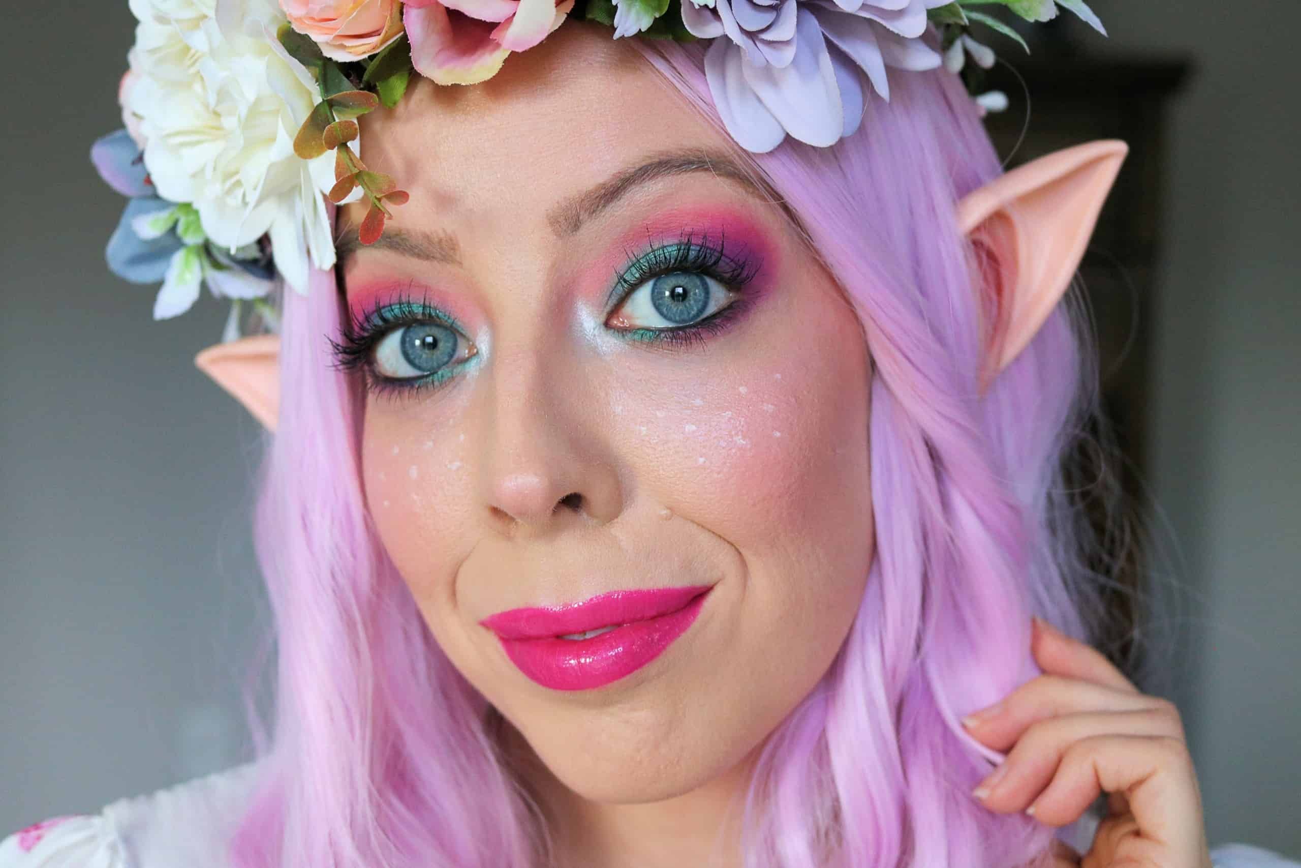 Colorful Fairy Makeup for Halloween