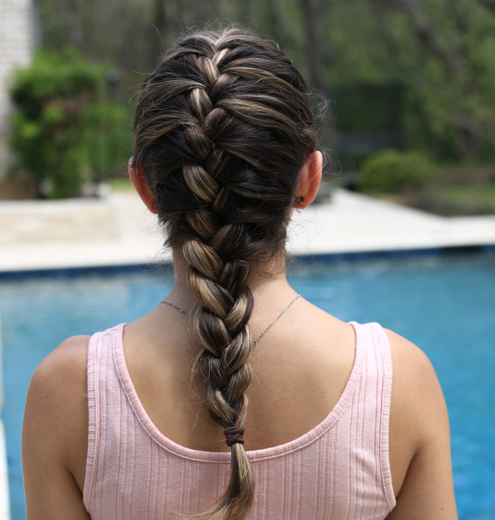 French Braid Hairstyle for school