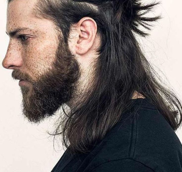 Half-Up Top Knot Viking hairstyle