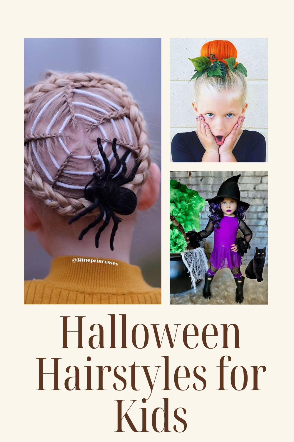 Halloween hairstyle for kids