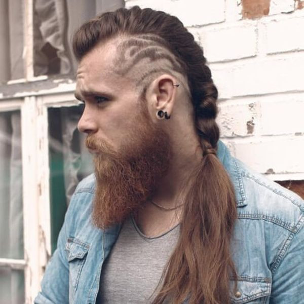 Shaved Pattern Viking hairstyle