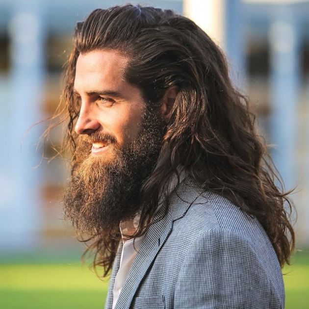 Swept Back Waves Viking Hairstyle For Men