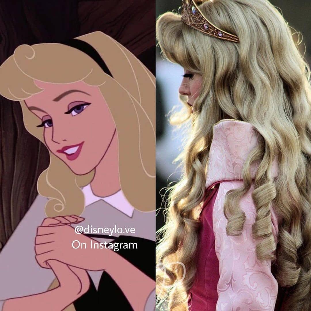 aurora hairstyle Disney 