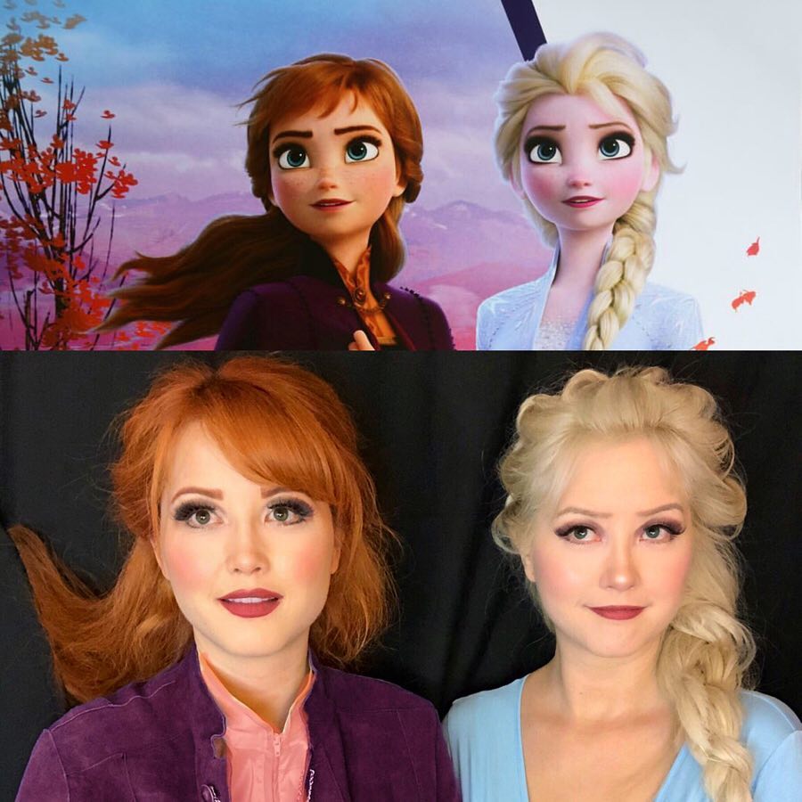 anna and elsa hairstyle