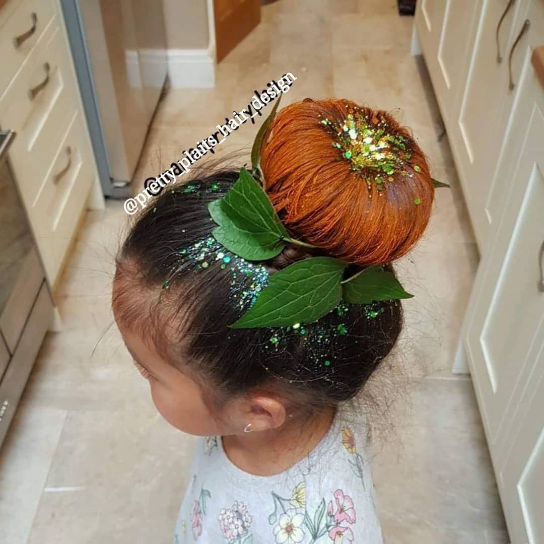 Halloween Hairstyle for kids. 