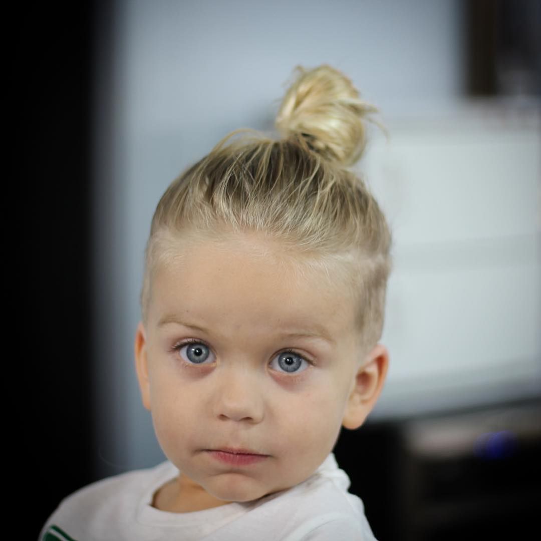 Top Knot Hairstyle For Kids