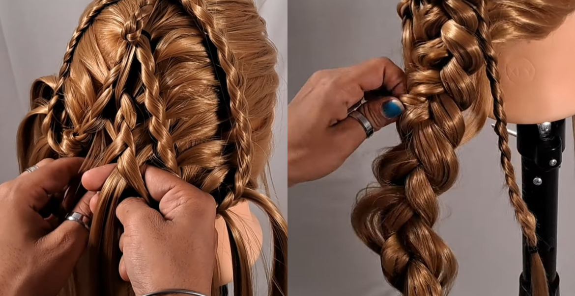 Cluster Braid Hairstyle