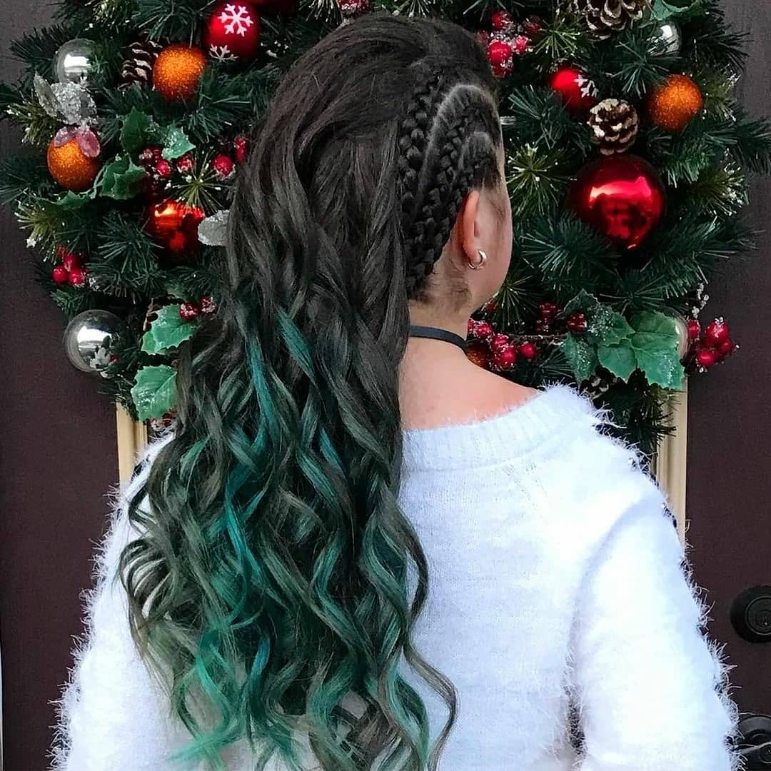 Three Cornrows with Perfect Waves