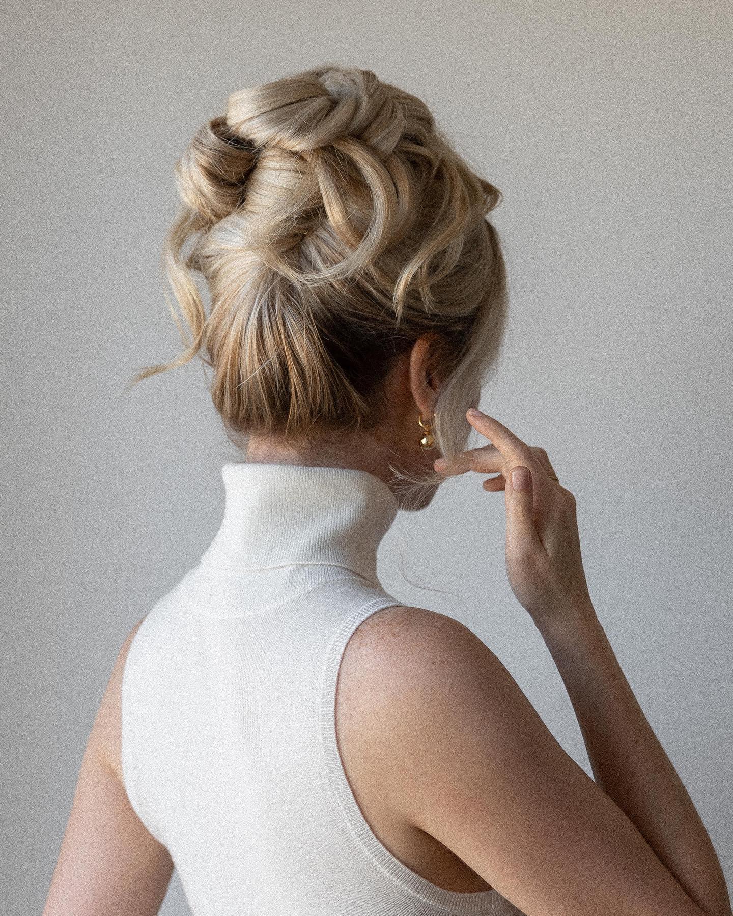 Twisted High Bun Updo