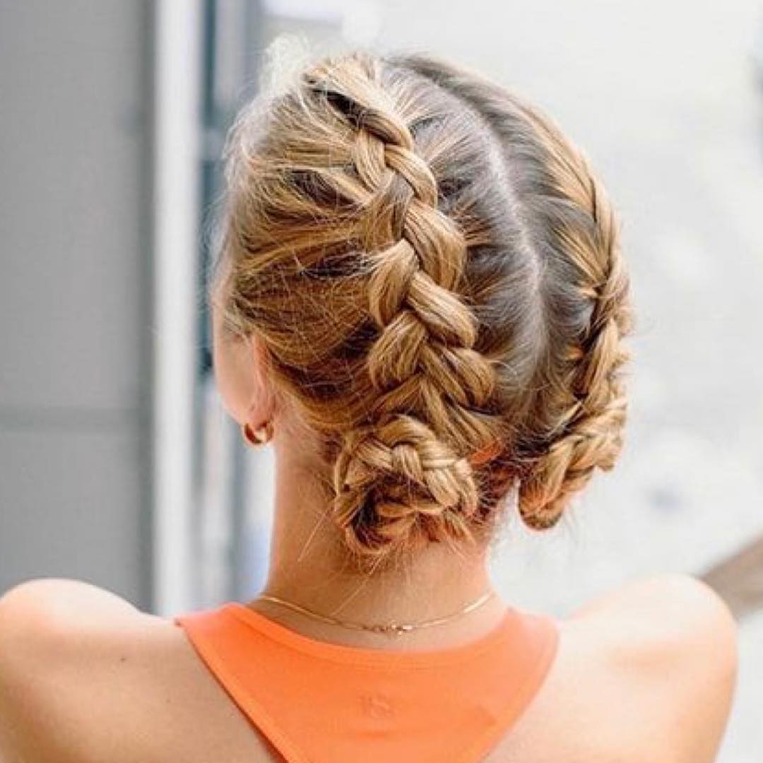 Dutch Braid Buns 