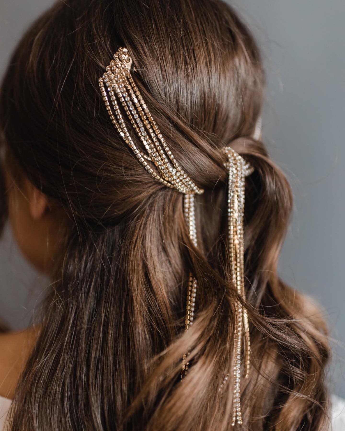 Golden Christmas hair accessories