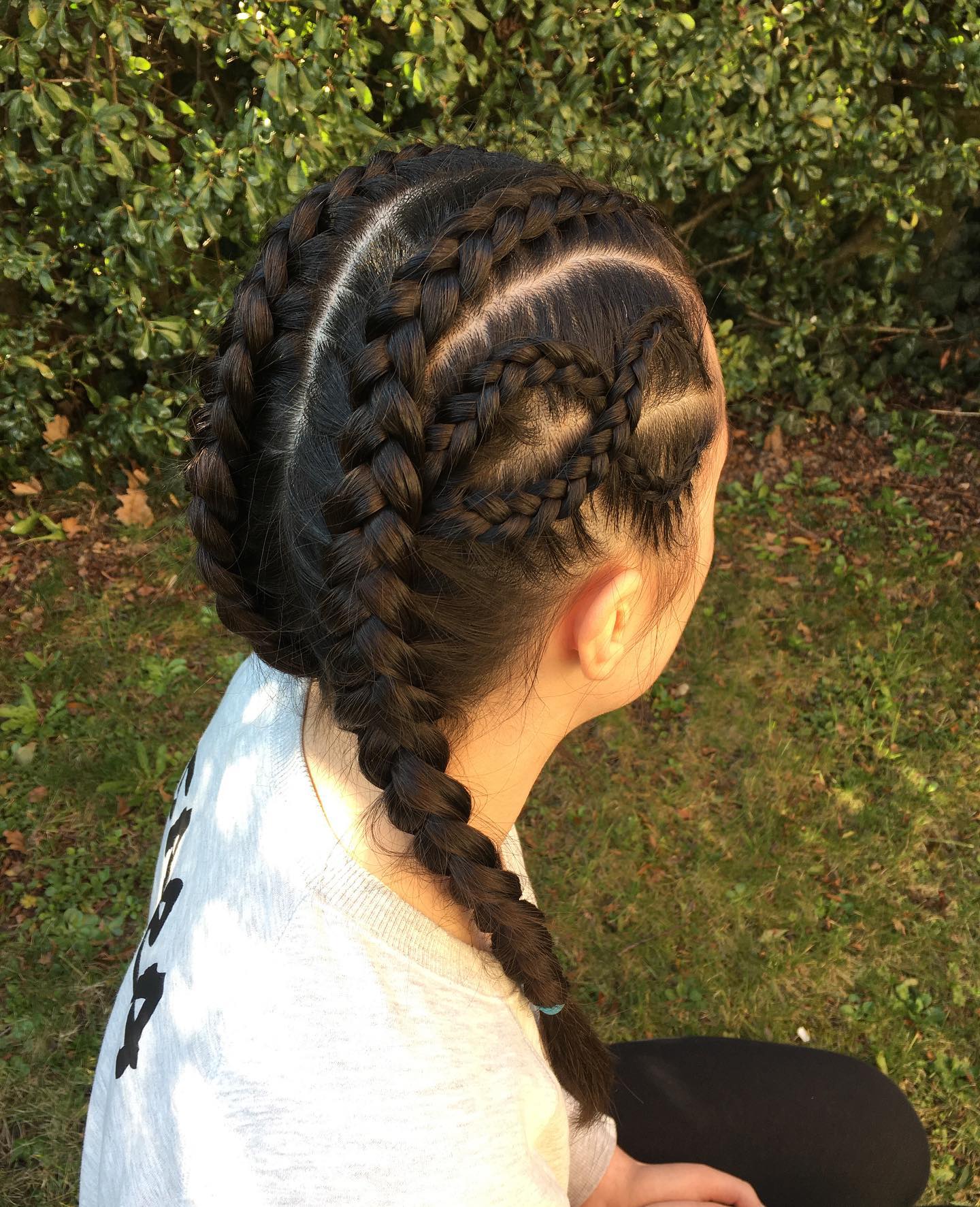 Subtle Cornrow Dutch Braid 