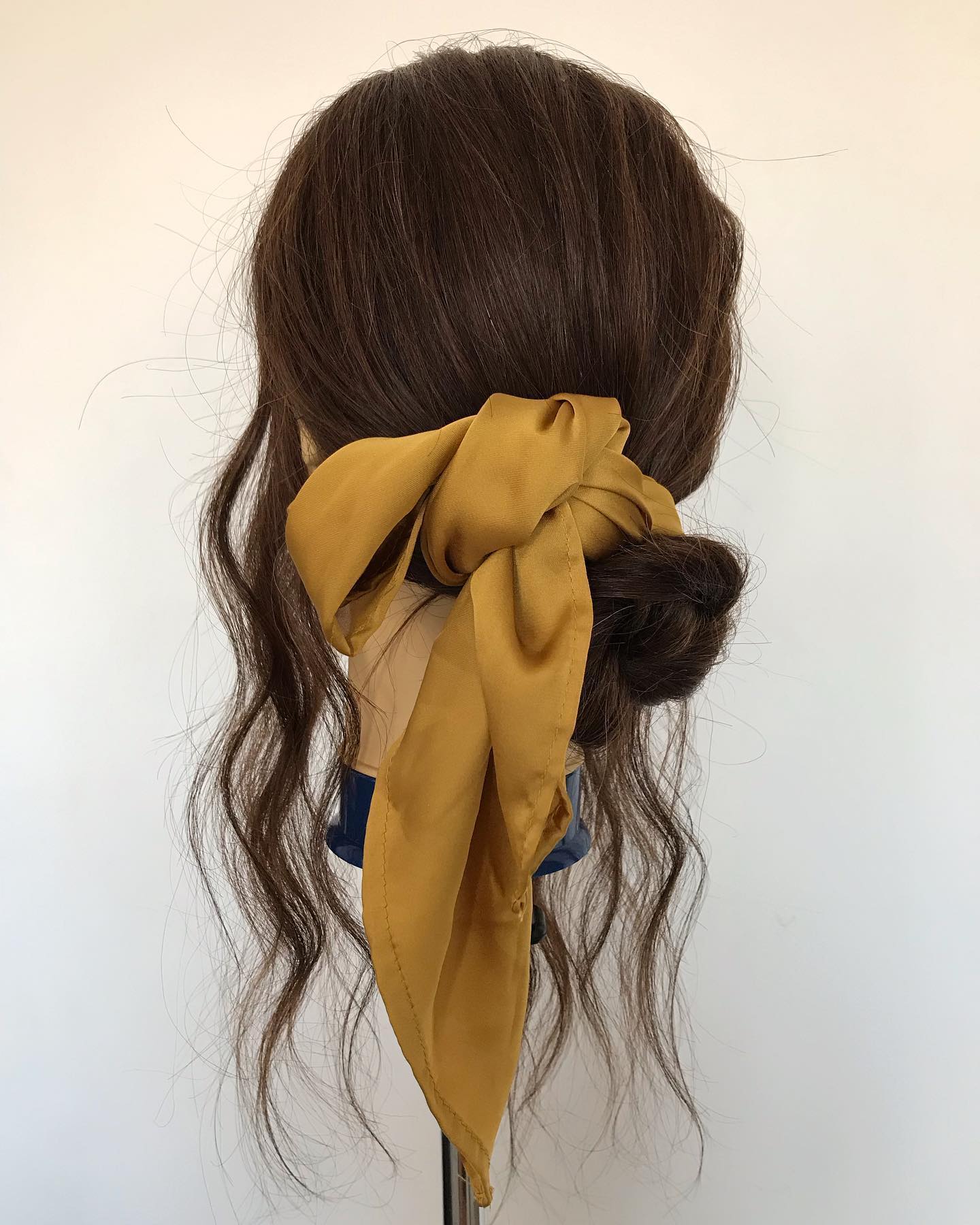 Scarf Low Bun Knot 