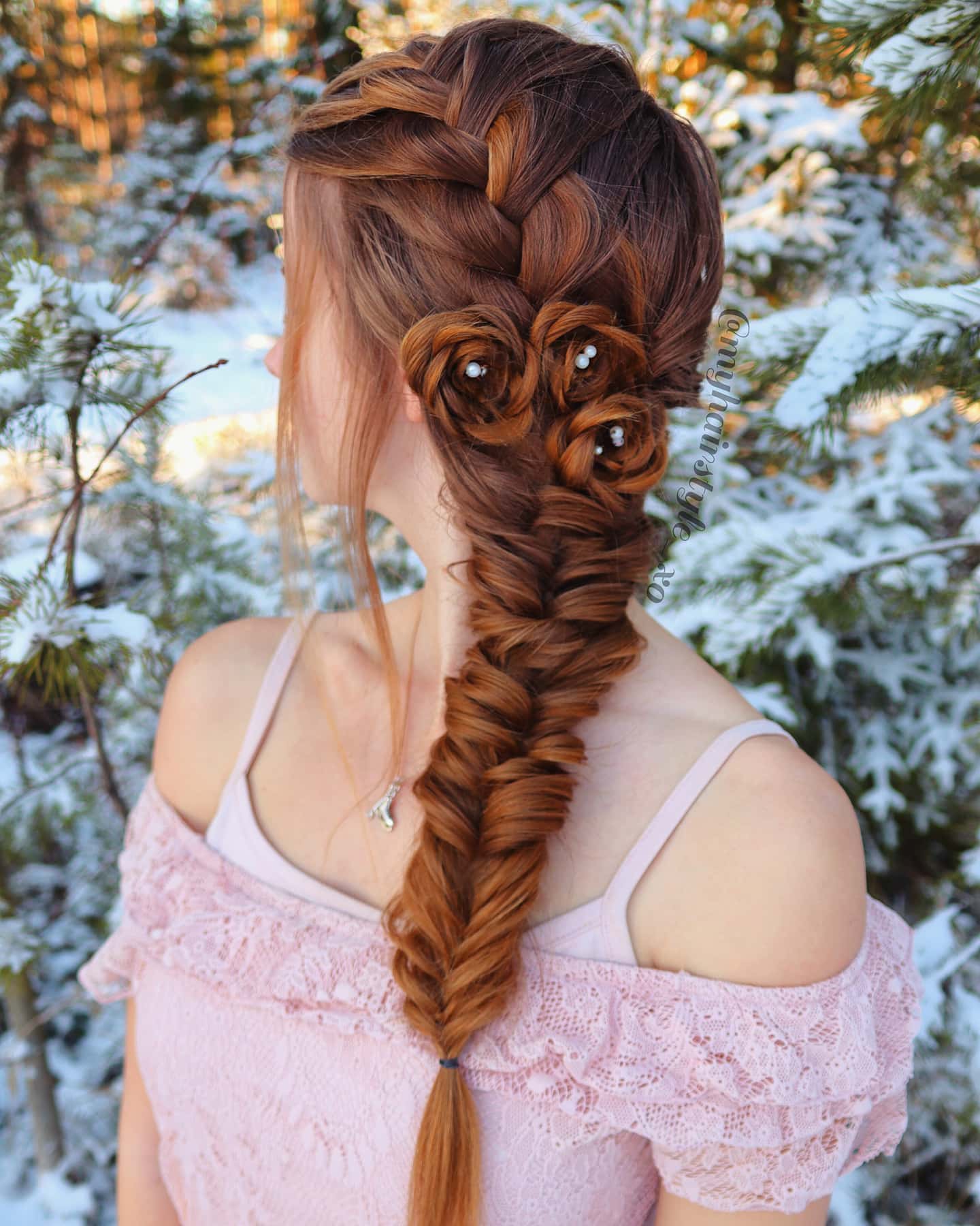 Rose and French Braid 