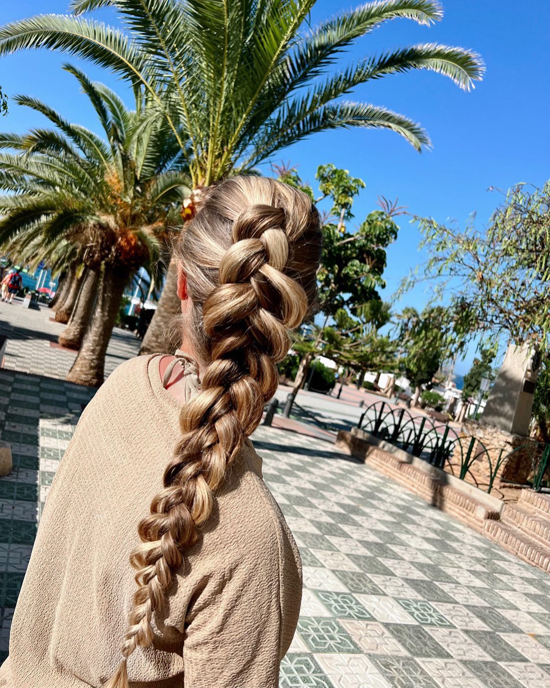 Fluffy long Dutch Braid