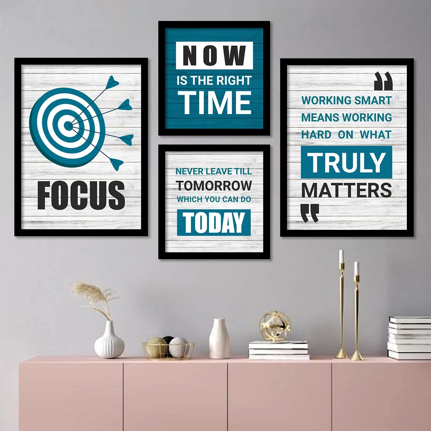 set of inspirational quote prints