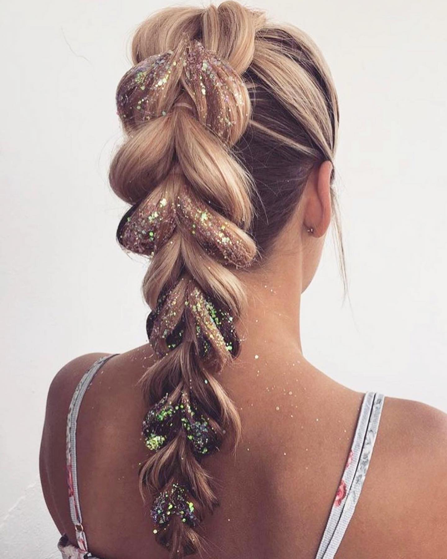 Glittery Pull Through Braid