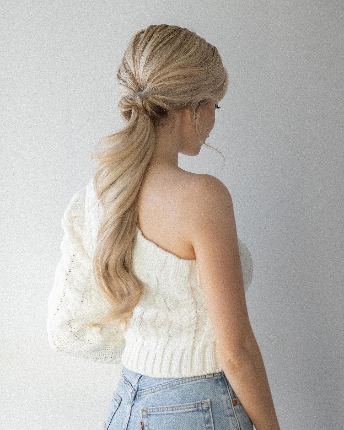 Twisted Low Ponytail