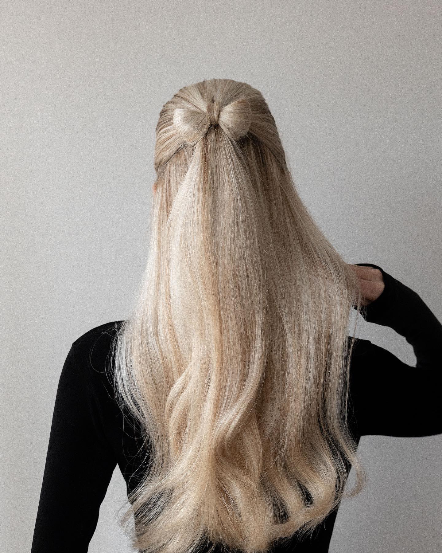 Half Up Bow Hairstyle 