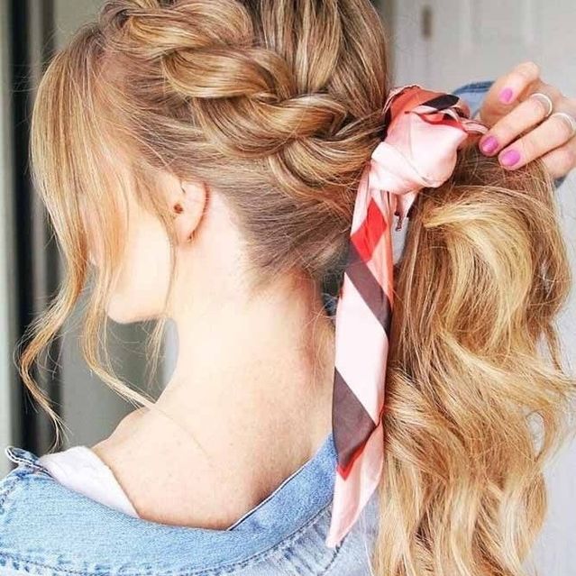 Side Braid Ponytail 